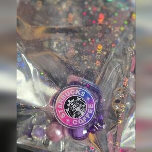 Starbucks Beaded Badge Reel